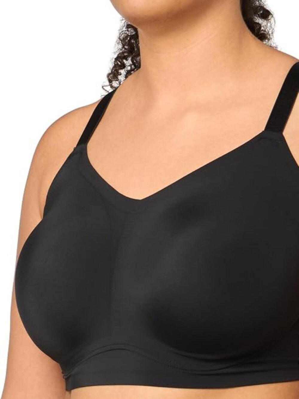 True & Co. True Body Lift Triangle Adjustable Strap Bra Black 1X NEW